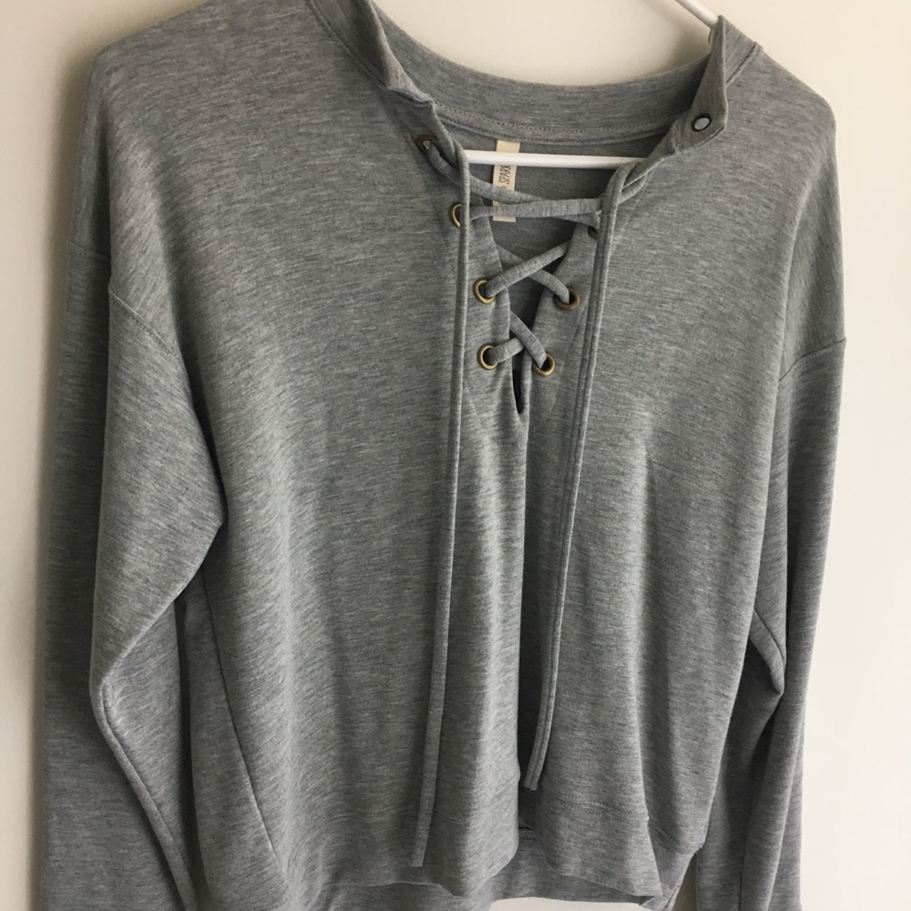 Comfy Lace-up sweatshirt